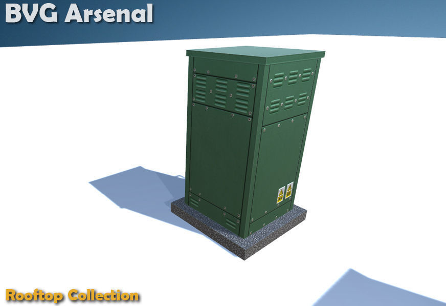 Rooftop Collection - HQ Low-poly 3D model_9