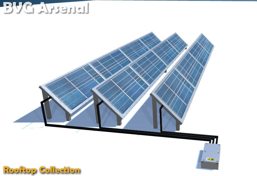 Rooftop Collection - HQ Low-poly 3D model_10