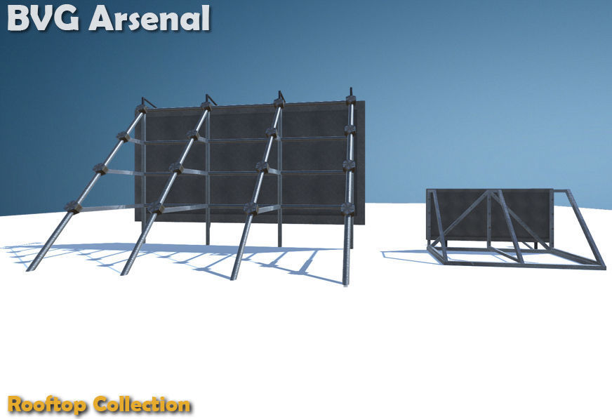 Rooftop Collection - HQ Low-poly 3D model_47