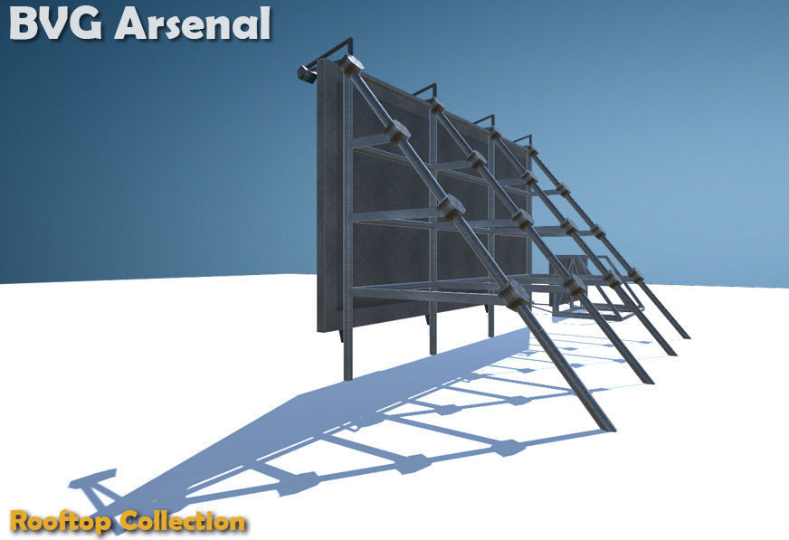 Rooftop Collection - HQ Low-poly 3D model_19