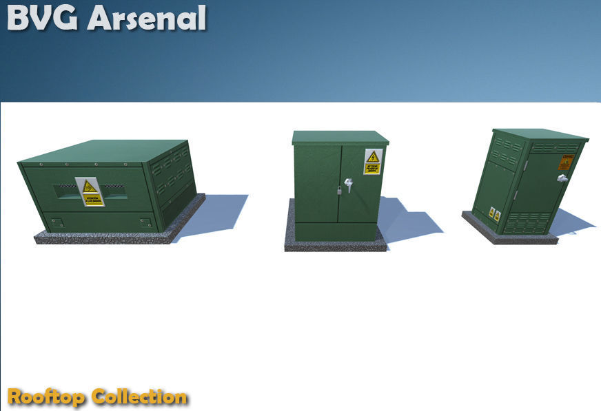 Rooftop Collection - HQ Low-poly 3D model_53