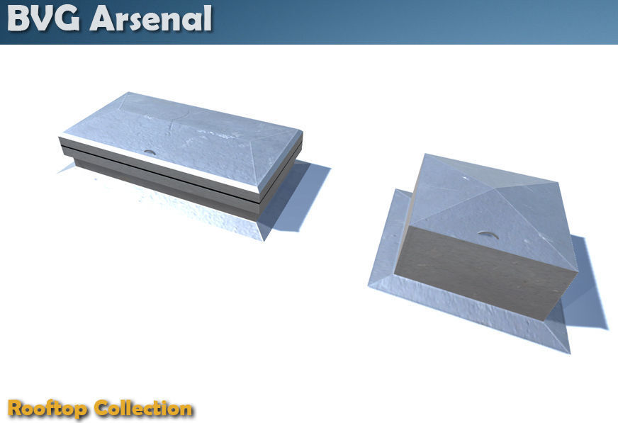 Rooftop Collection - HQ Low-poly 3D model_32