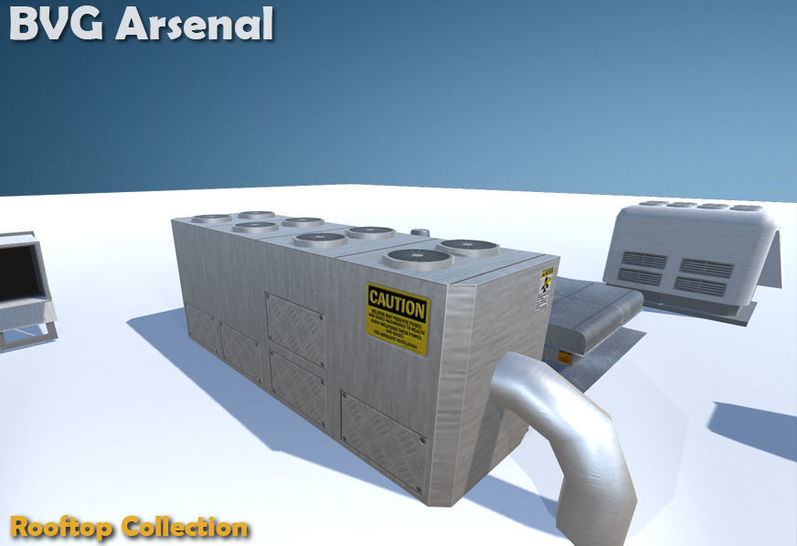 Rooftop Collection - HQ Low-poly 3D model_30