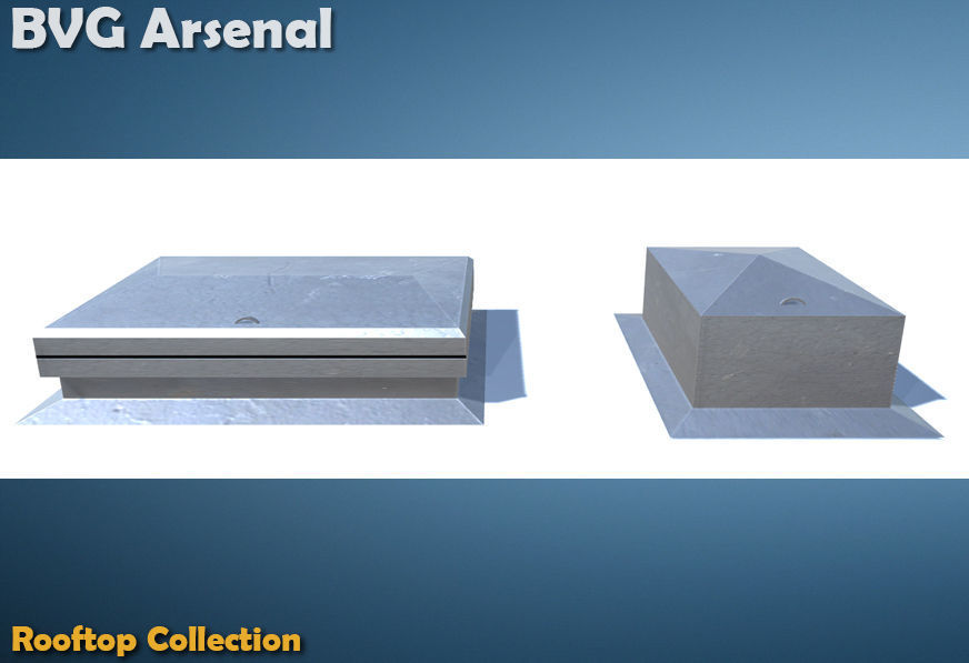 Rooftop Collection - HQ Low-poly 3D model_55