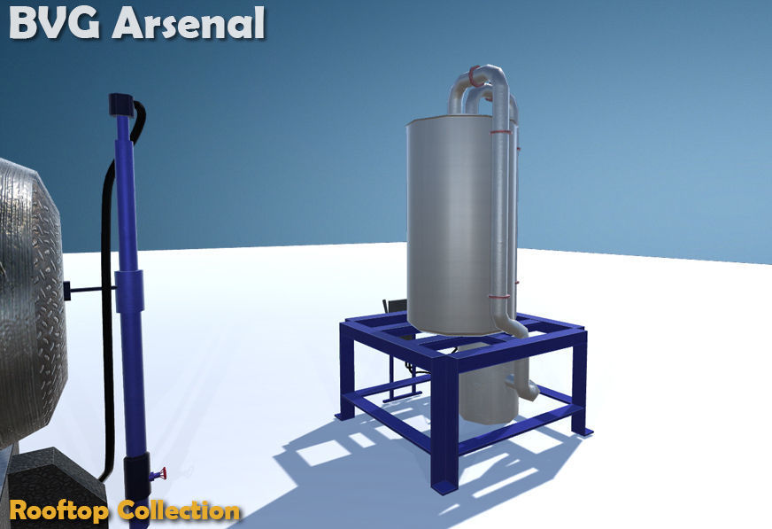 Rooftop Collection - HQ Low-poly 3D model_61