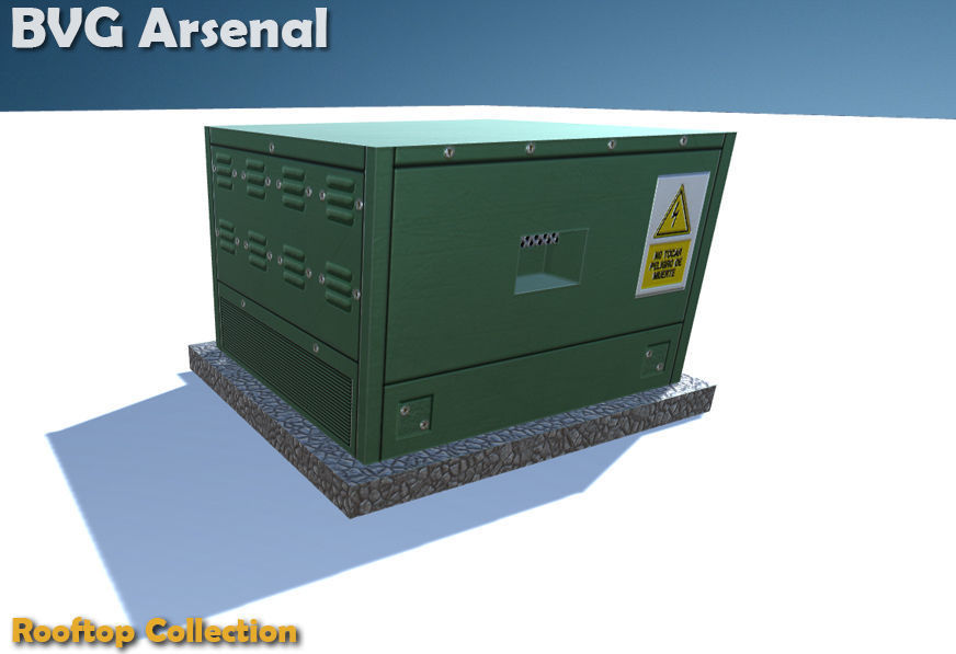 Rooftop Collection - HQ Low-poly 3D model_60