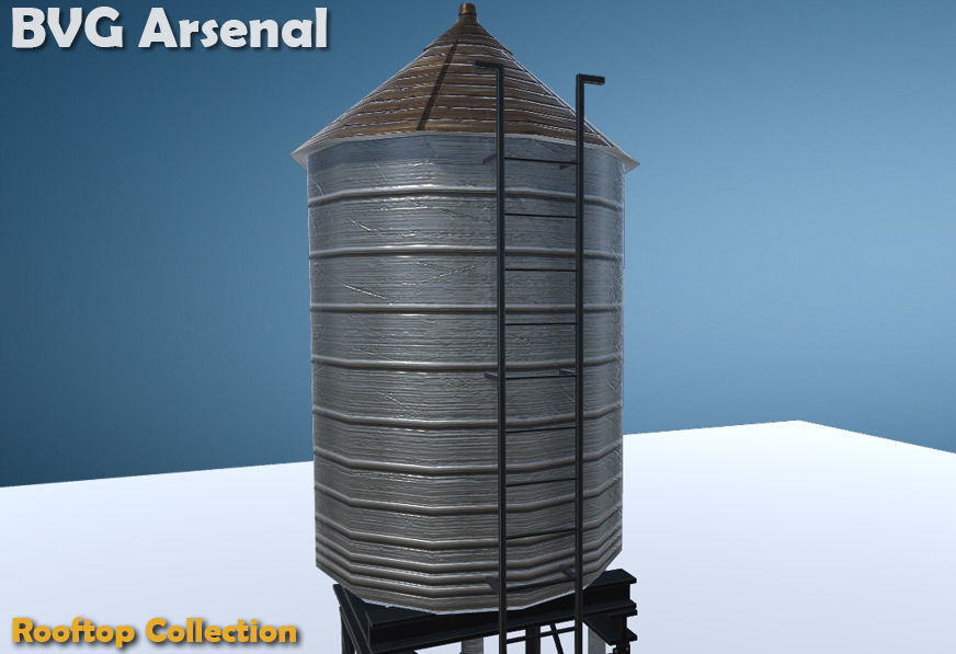 Rooftop Collection - HQ Low-poly 3D model_68