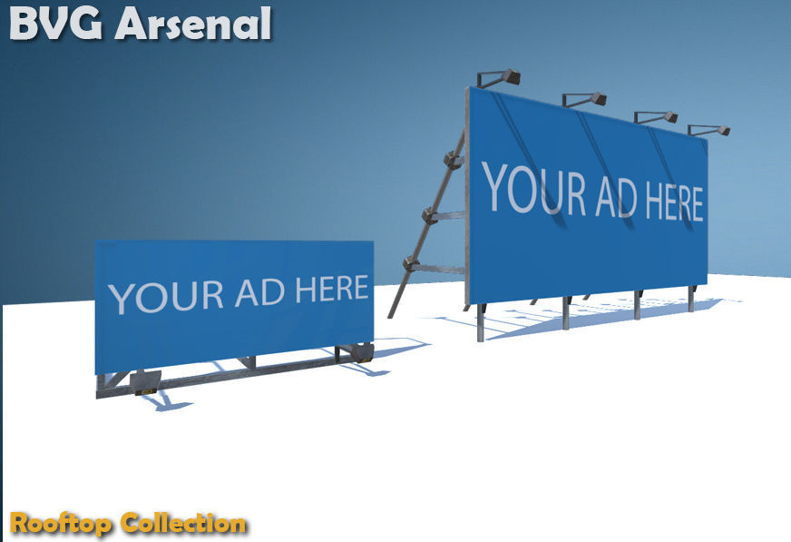 Rooftop Collection - HQ Low-poly 3D model_5