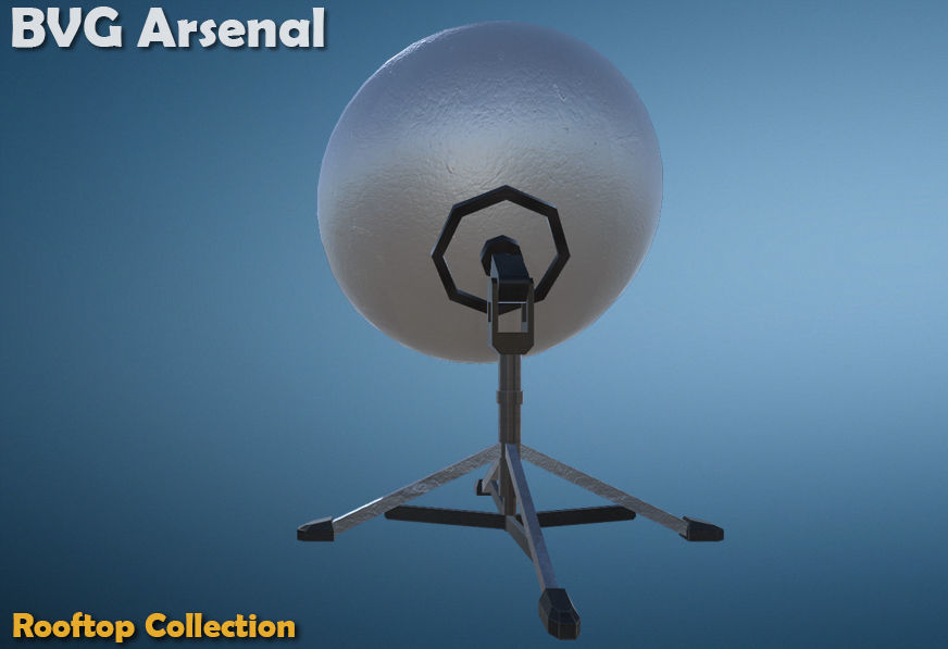 Rooftop Collection - HQ Low-poly 3D model_46