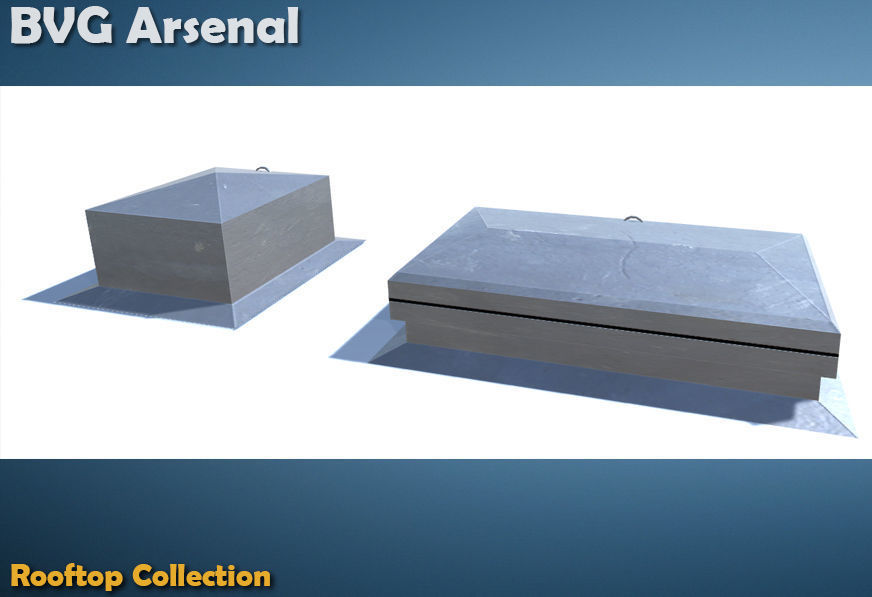 Rooftop Collection - HQ Low-poly 3D model_38