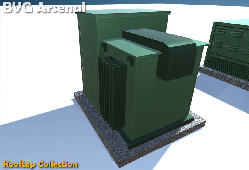 Rooftop Collection - HQ Low-poly 3D model_36