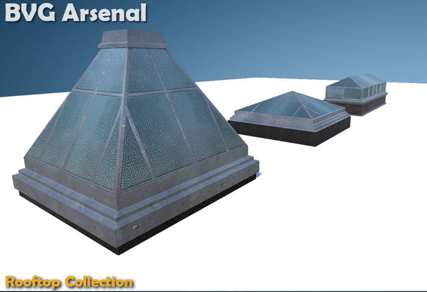 Rooftop Collection - HQ Low-poly 3D model_48
