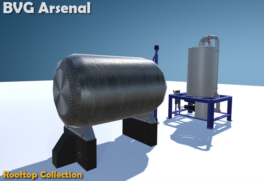 Rooftop Collection - HQ Low-poly 3D model_59