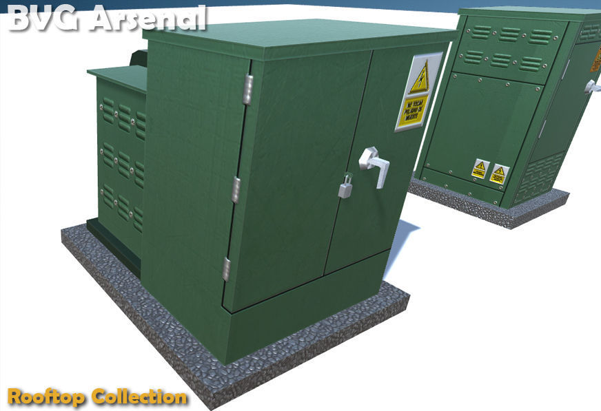 Rooftop Collection - HQ Low-poly 3D model_12