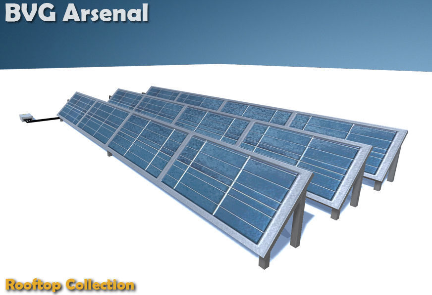 Rooftop Collection - HQ Low-poly 3D model_3