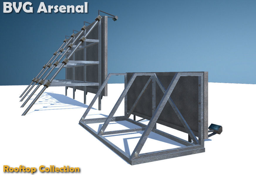 Rooftop Collection - HQ Low-poly 3D model_34