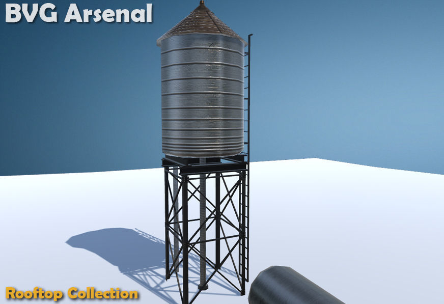 Rooftop Collection - HQ Low-poly 3D model_65