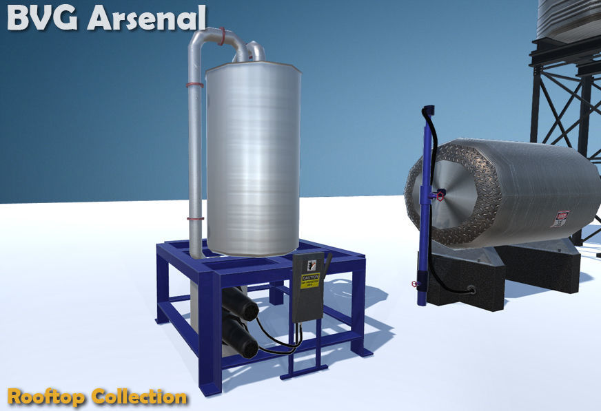 Rooftop Collection - HQ Low-poly 3D model_33