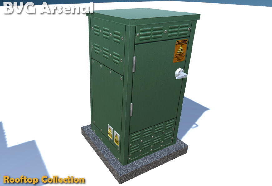 Rooftop Collection - HQ Low-poly 3D model_24