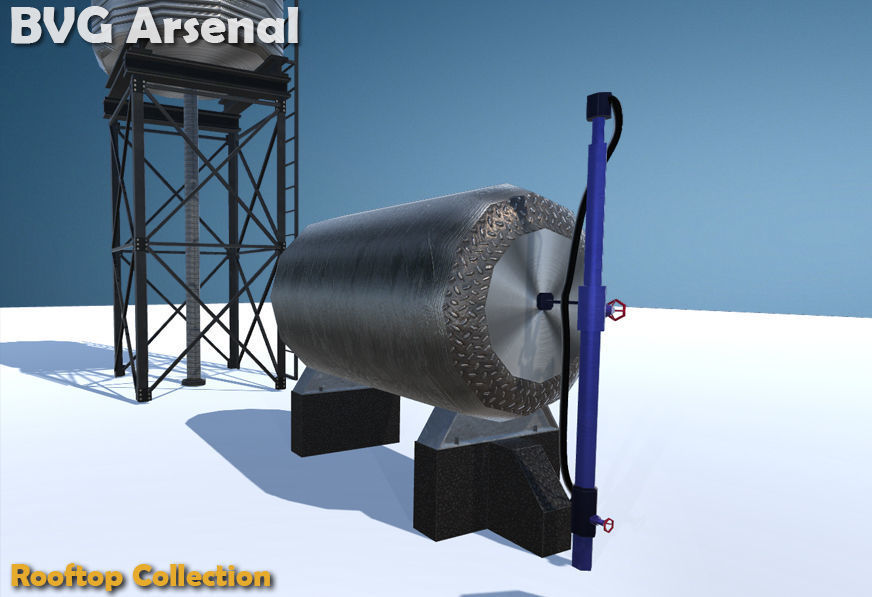 Rooftop Collection - HQ Low-poly 3D model_22