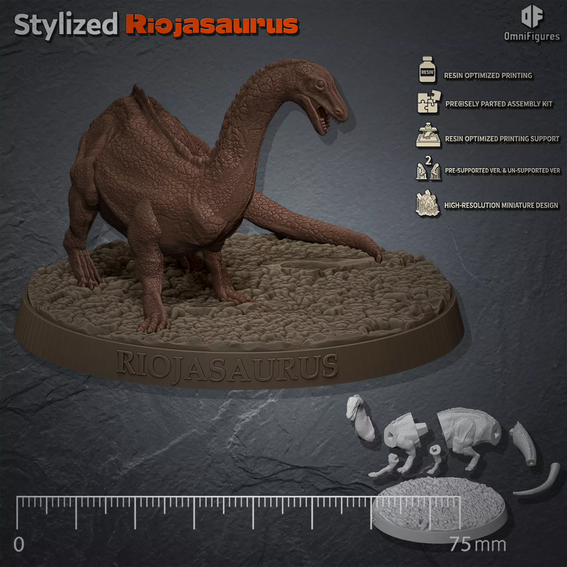 Riojasaurus 3D print model