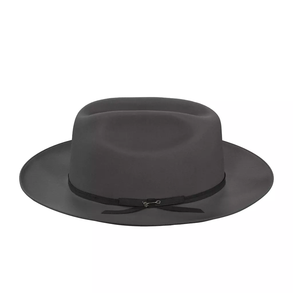 Stetson 6X Open Road Royal Deluxe Caribou Fedora Cowboy Hat Low-poly 3D model