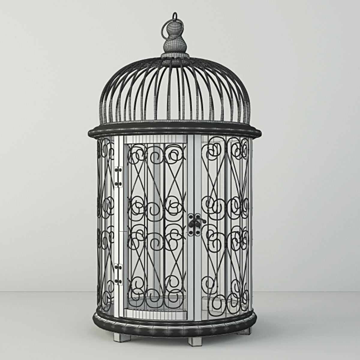 Zaida Decorative Cage by ZARA HOME 3D model_3