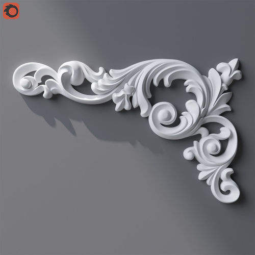 Ornament 234x150x15mm 3D model