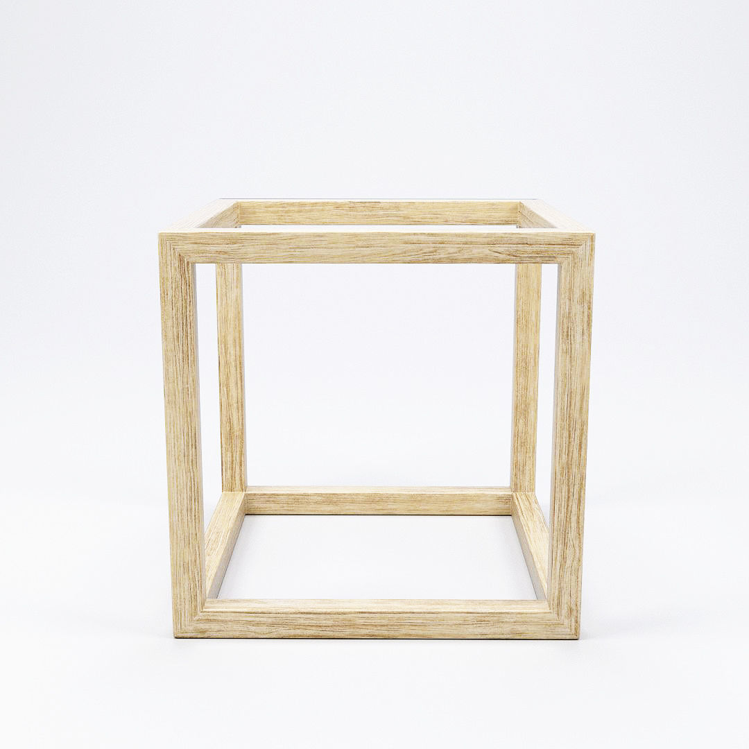 Modern Cube Frame Decoration 3D model_1