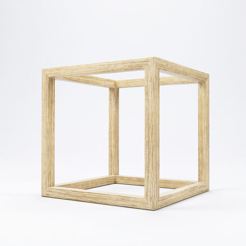 Modern Cube Frame Decoration 3D model