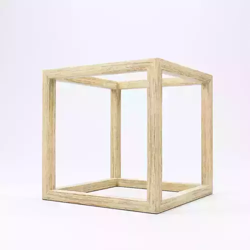 Modern Cube Frame Decoration 3D model