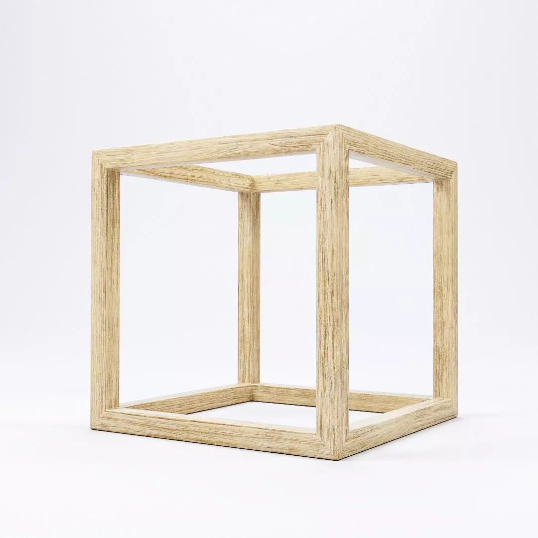 Modern Cube Frame Decoration 3D model_0