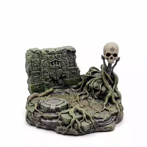 Ancient Jungle Ruins Diorama Base STL 3D Print Display Terrain