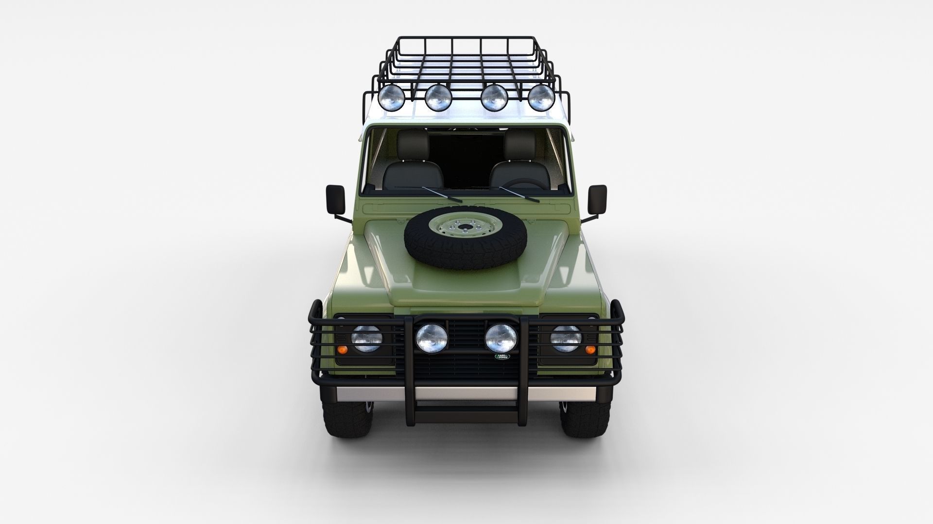 Land Rover Defender Pack with interior 3D model_63