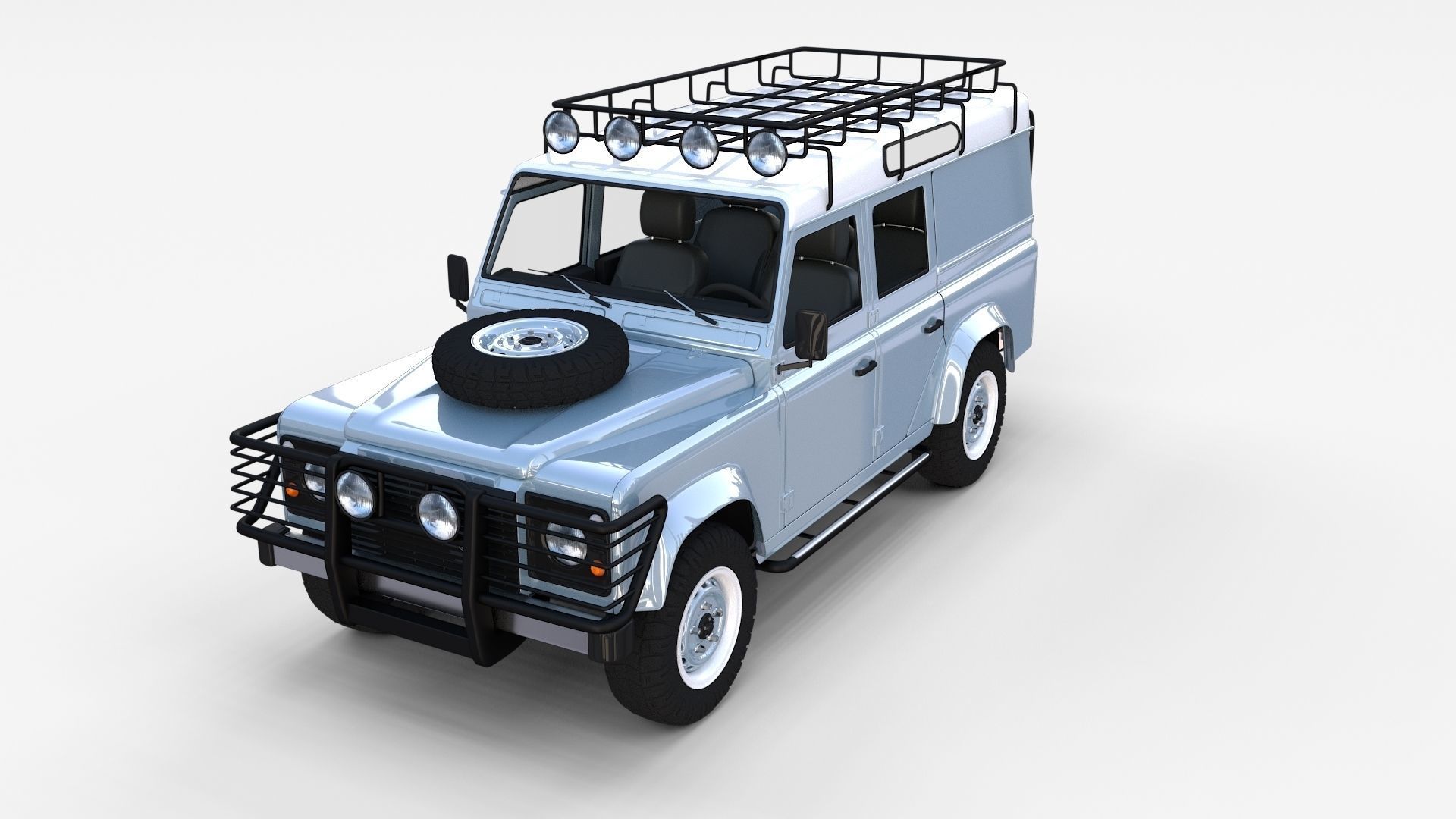 Land Rover Defender Pack with interior 3D model_73