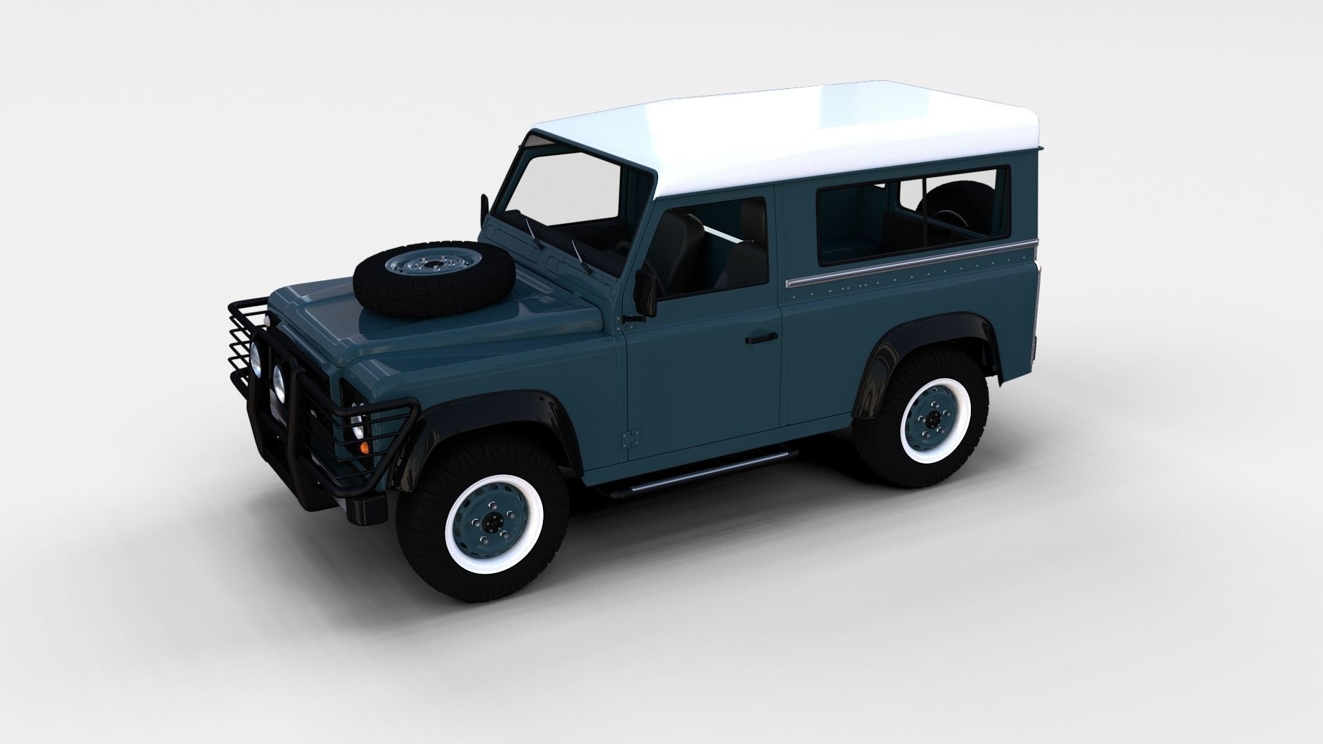 Land Rover Defender Pack with interior 3D model_44