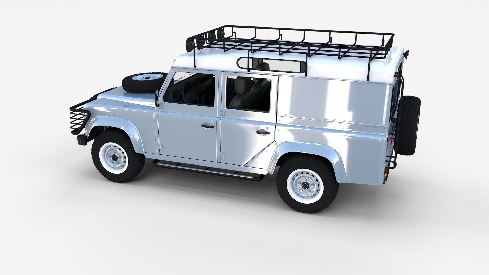 Land Rover Defender Pack with interior 3D model_59
