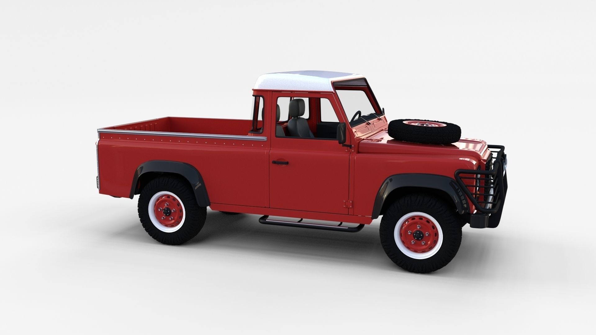 Land Rover Defender Pack with interior 3D model_22