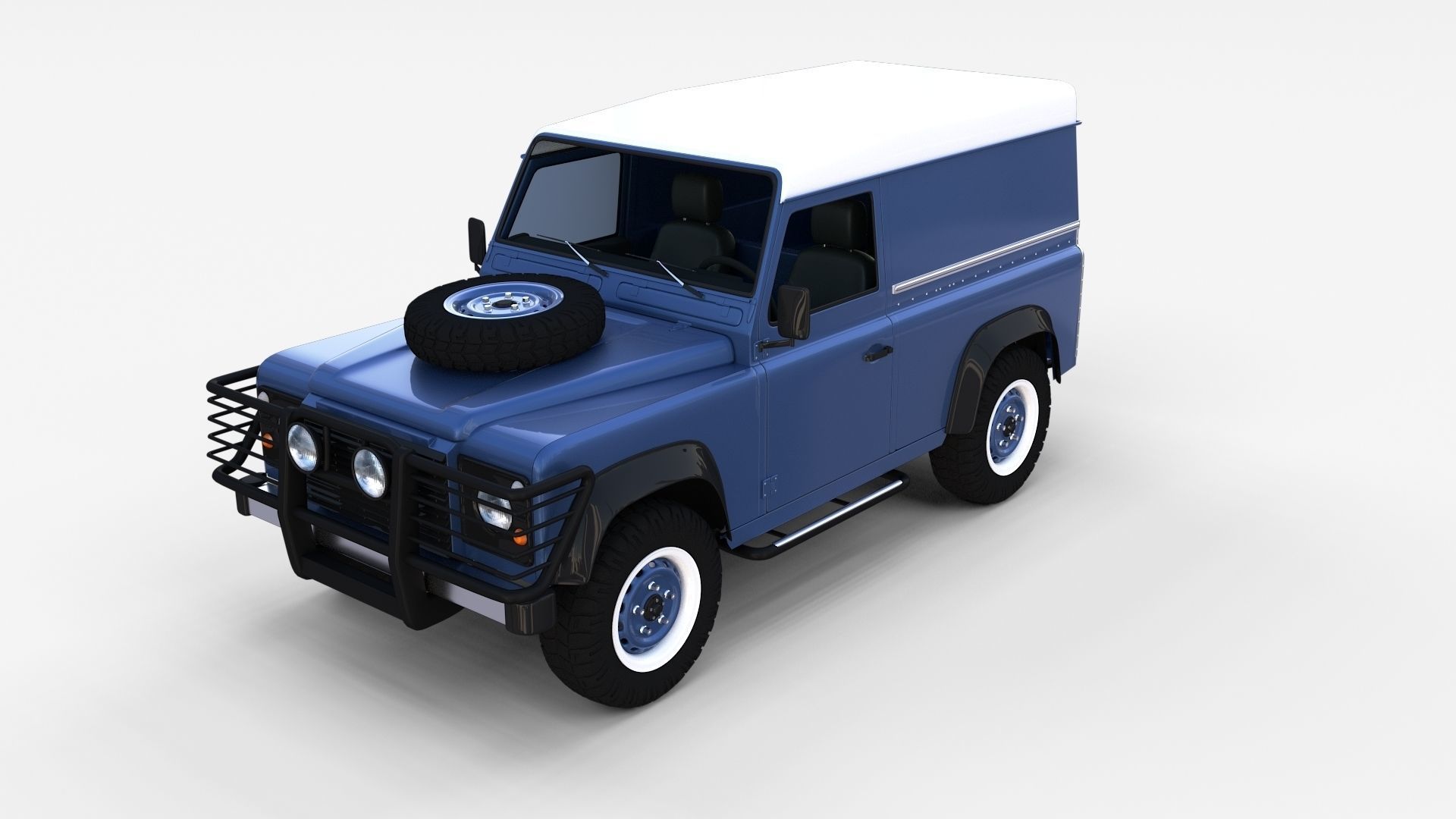 Land Rover Defender Pack with interior 3D model_23