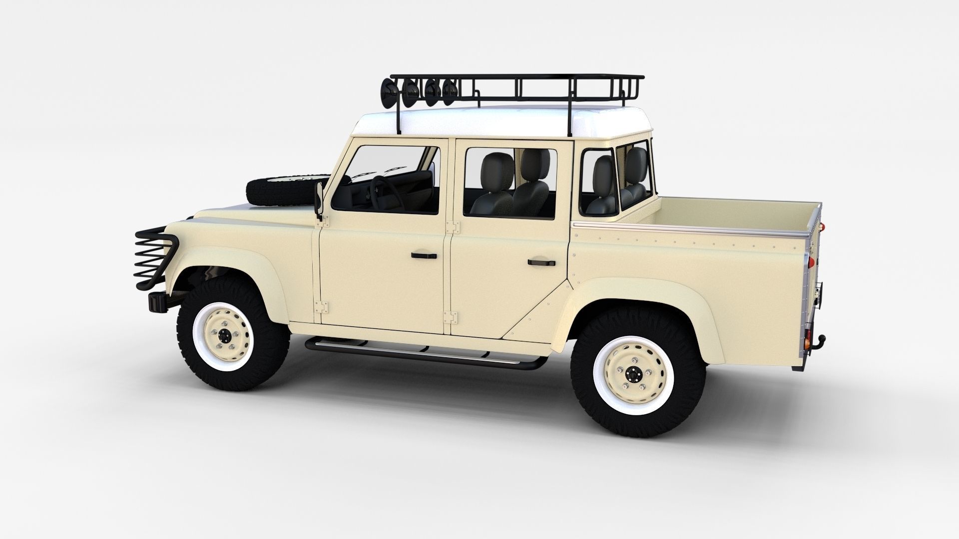 Land Rover Defender Pack with interior 3D model_15