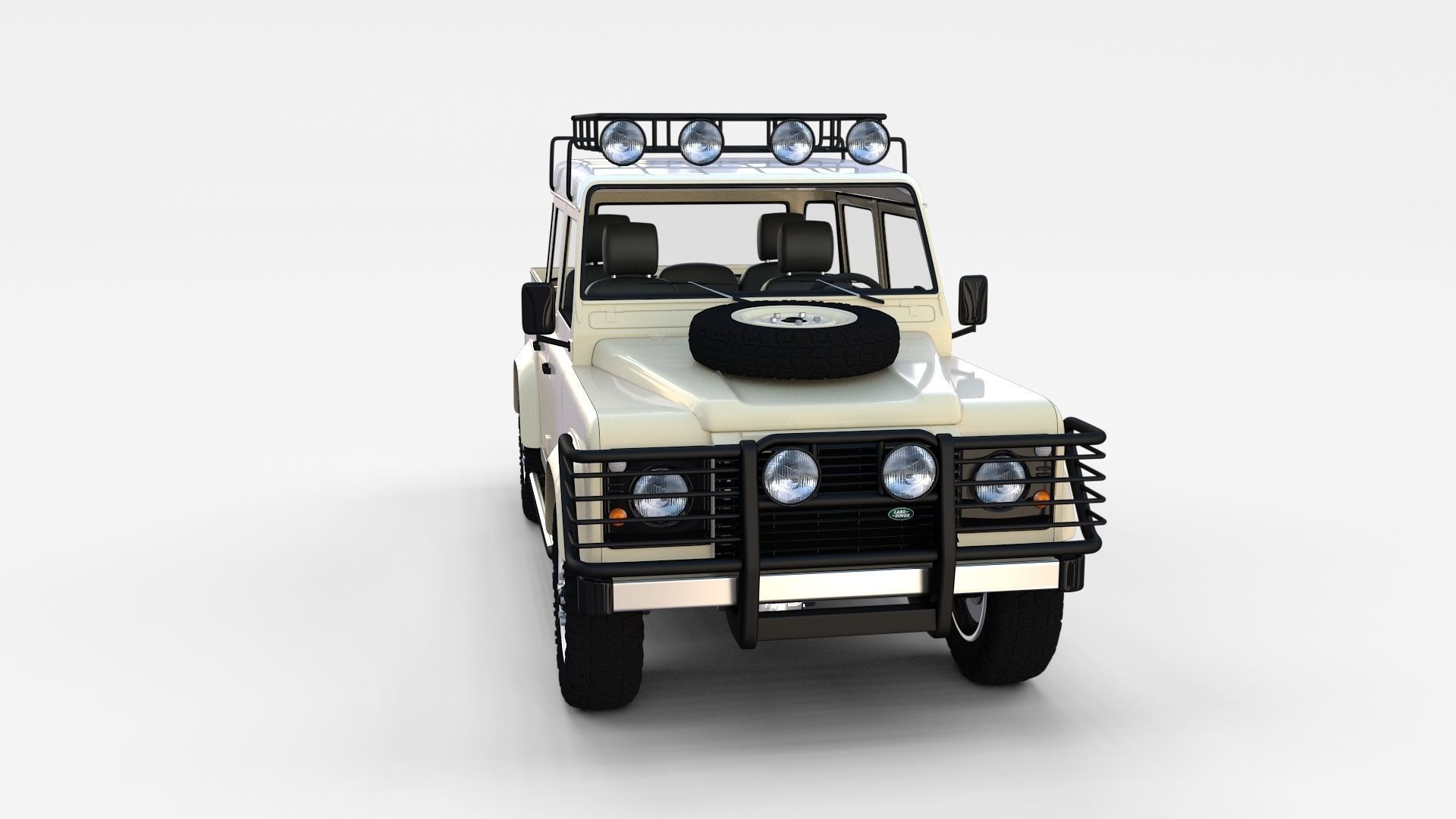 Land Rover Defender Pack with interior 3D model_10