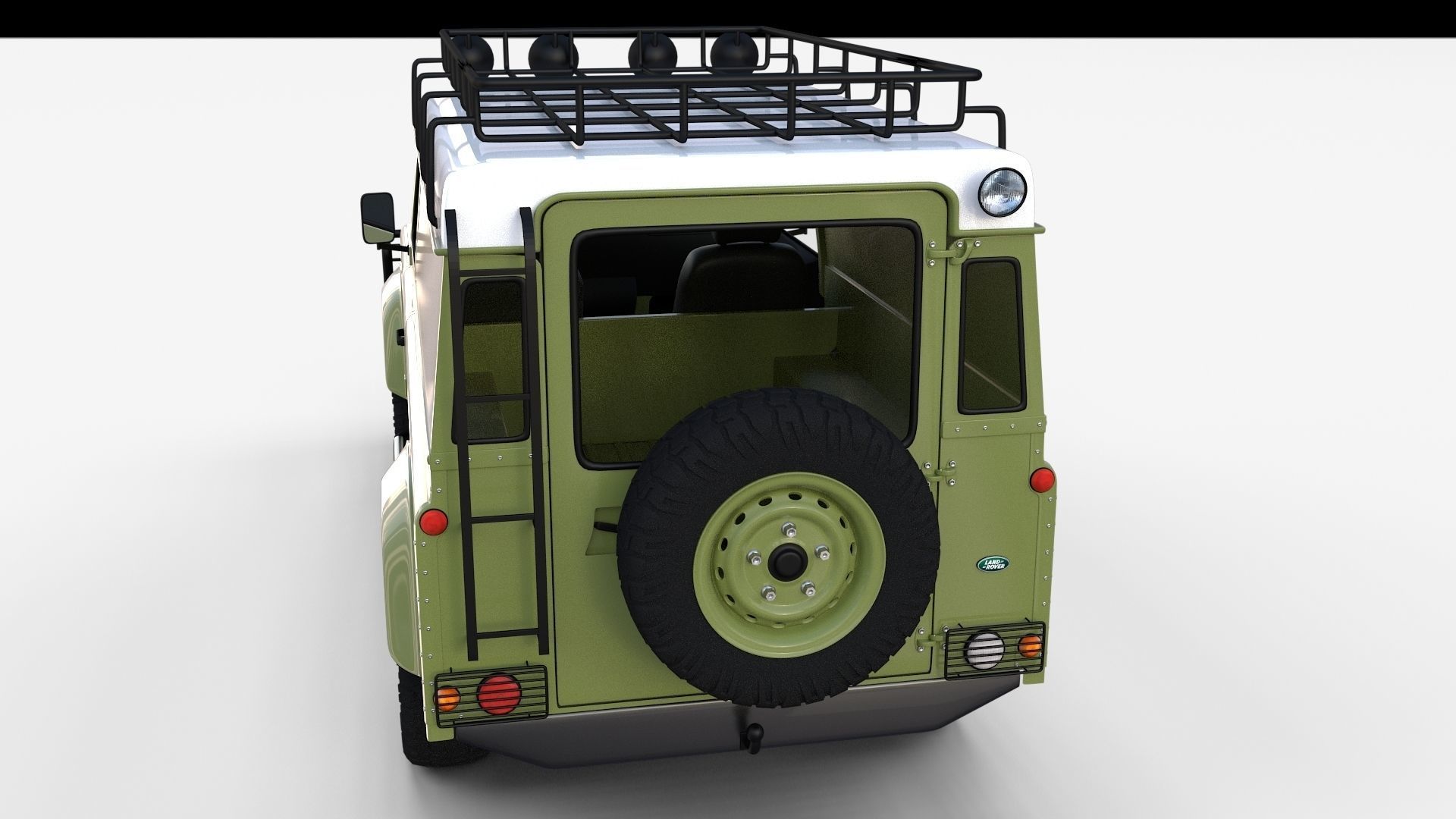 Land Rover Defender Pack with interior 3D model_38