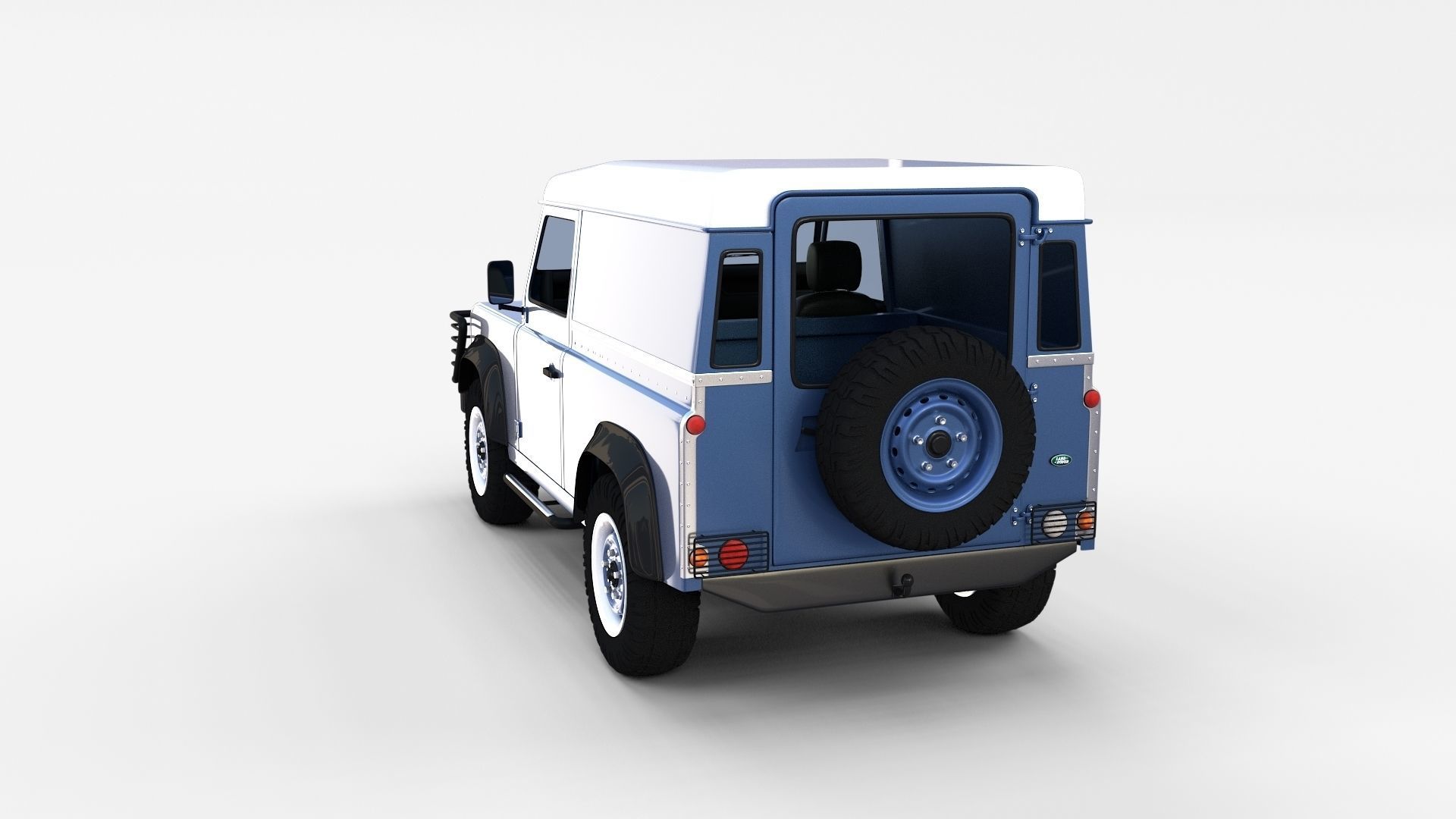 Land Rover Defender Pack with interior 3D model_26