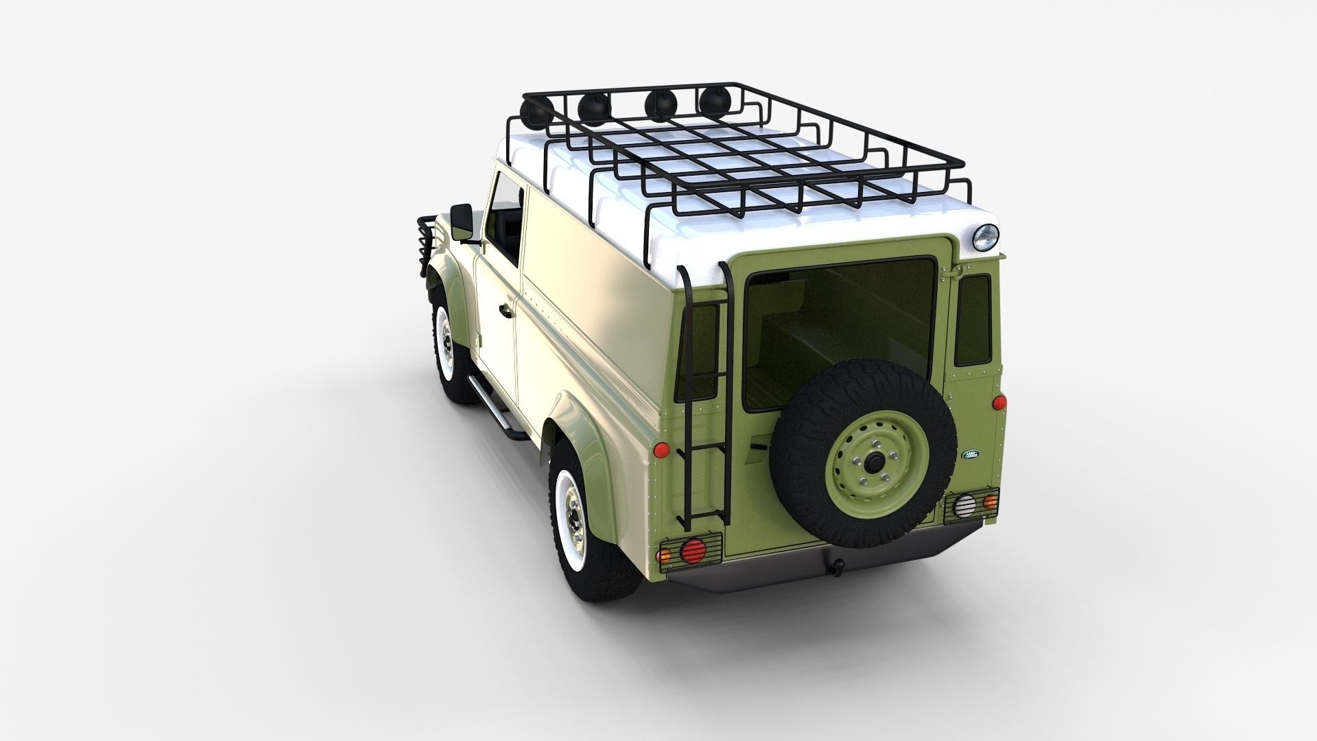 Land Rover Defender Pack with interior 3D model_35