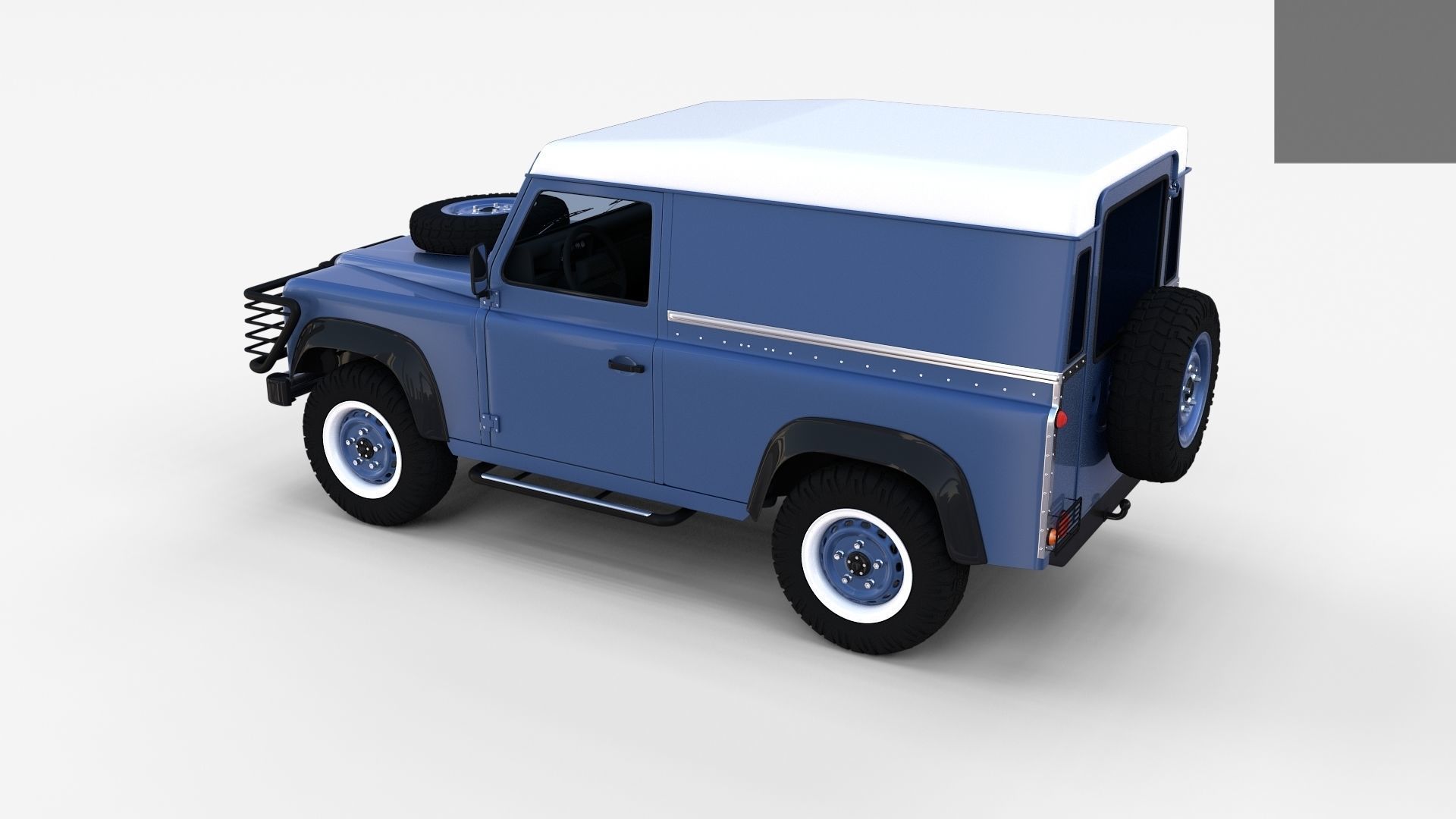 Land Rover Defender Pack with interior 3D model_46