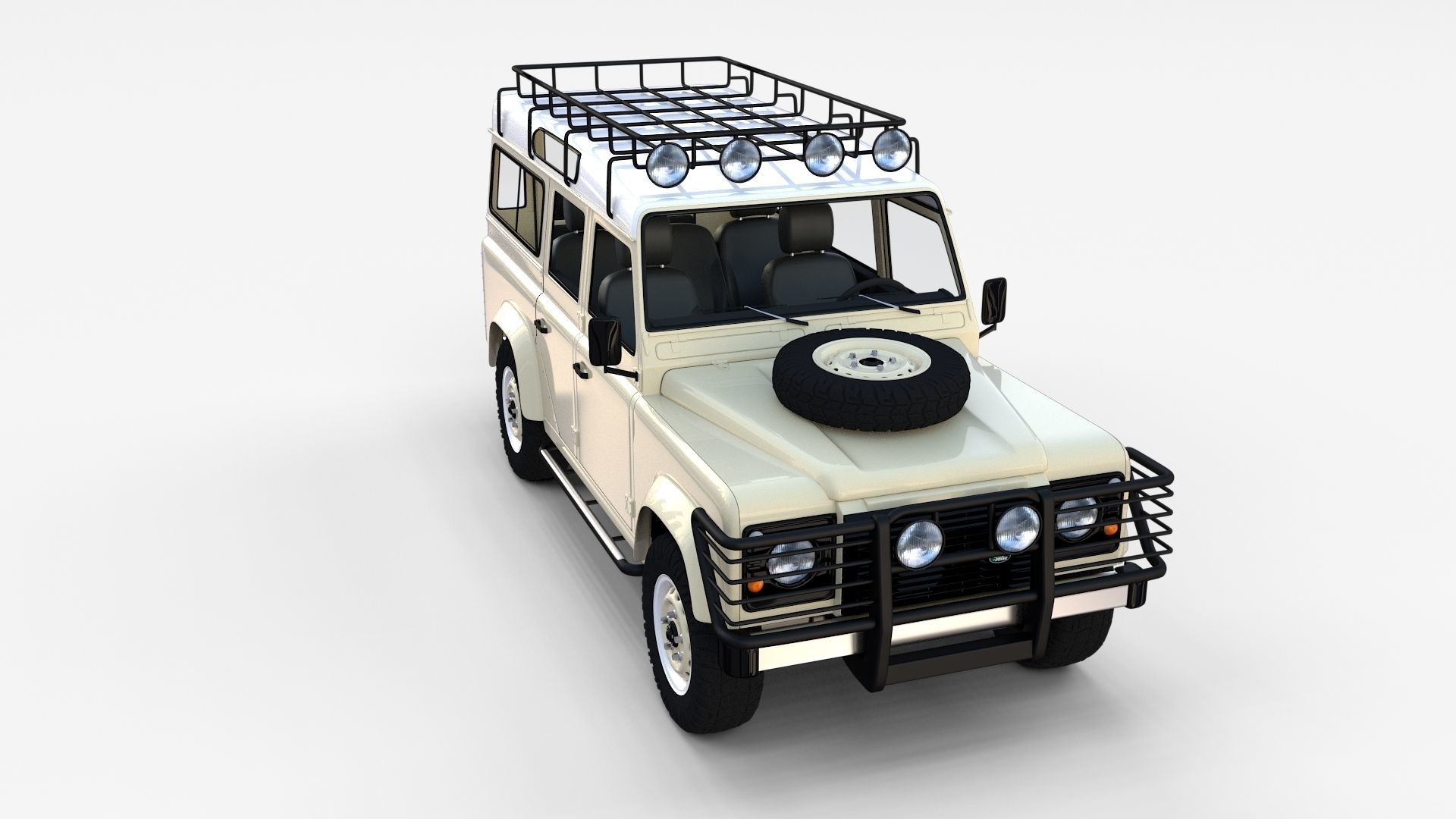 Land Rover Defender Pack with interior 3D model_36