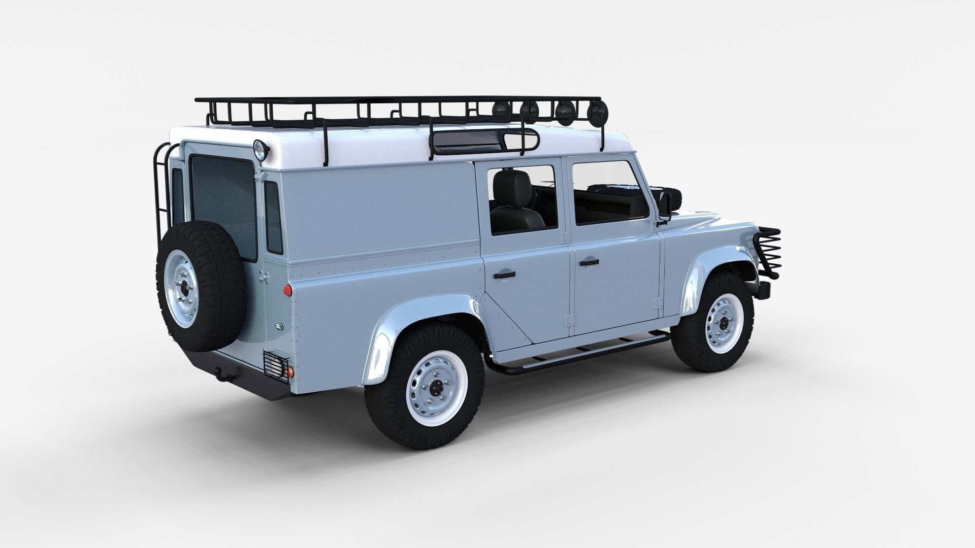Land Rover Defender Pack with interior 3D model_48