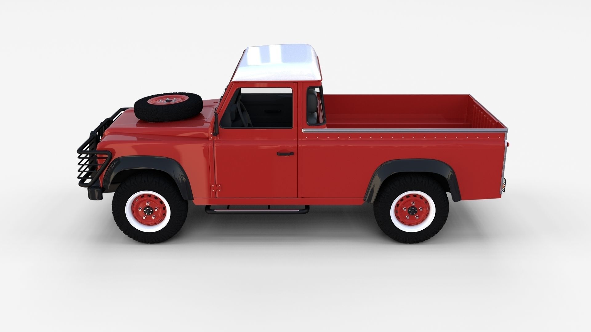 Land Rover Defender Pack with interior 3D model_9