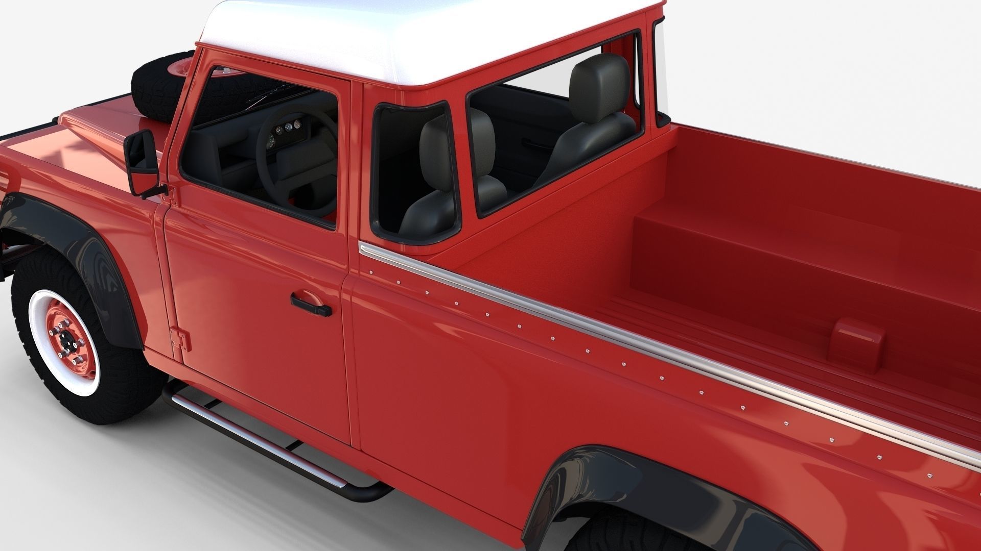 Land Rover Defender Pack with interior 3D model_85