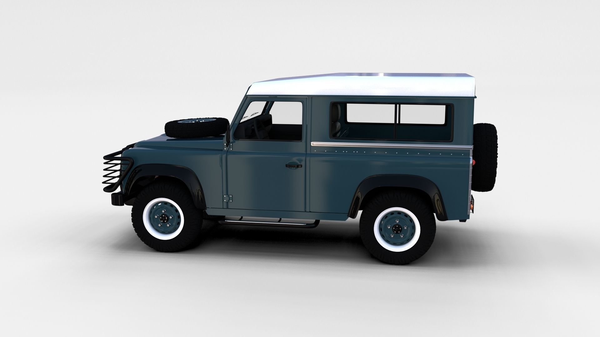 Land Rover Defender Pack with interior 3D model_28